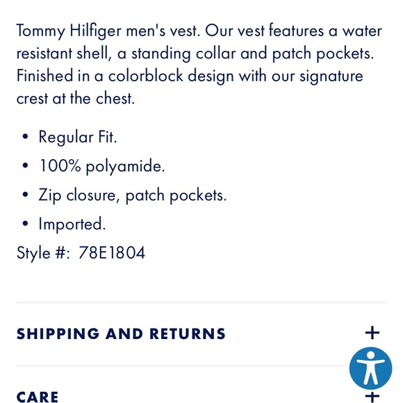 Tommy Hilfiger Men's Colorblock Puffer Vest - Picture 3 of 5